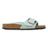 Madrid Big Buckle Natural Leather Patent - Birkenstock - Surf Green